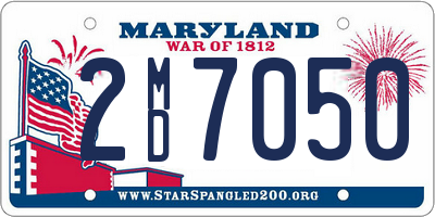 MD license plate 2MD7050