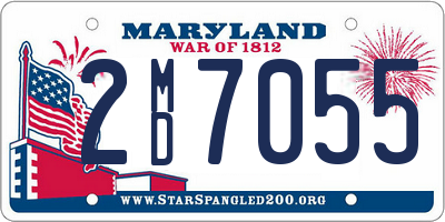 MD license plate 2MD7055