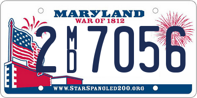 MD license plate 2MD7056