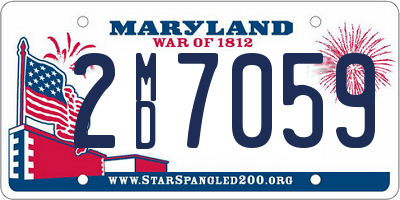 MD license plate 2MD7059