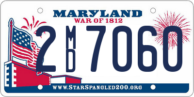 MD license plate 2MD7060