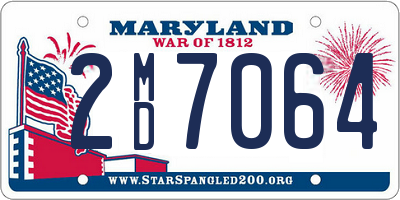 MD license plate 2MD7064