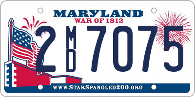 MD license plate 2MD7075