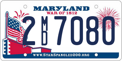 MD license plate 2MD7080