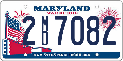 MD license plate 2MD7082