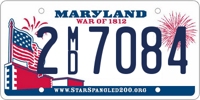 MD license plate 2MD7084