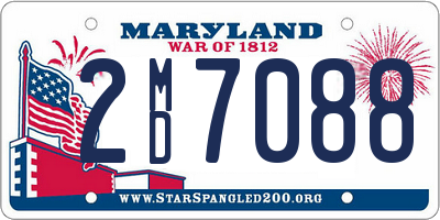 MD license plate 2MD7088