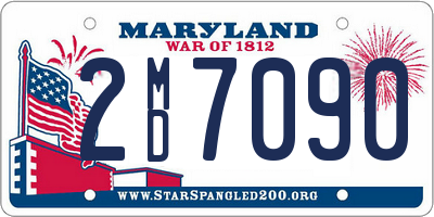 MD license plate 2MD7090