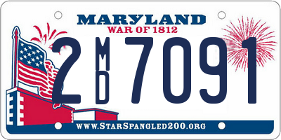 MD license plate 2MD7091