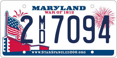 MD license plate 2MD7094