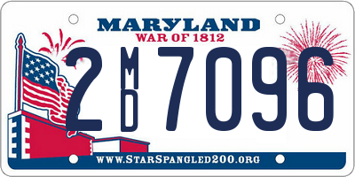 MD license plate 2MD7096