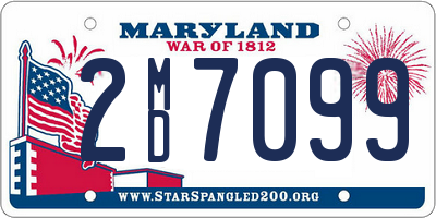 MD license plate 2MD7099