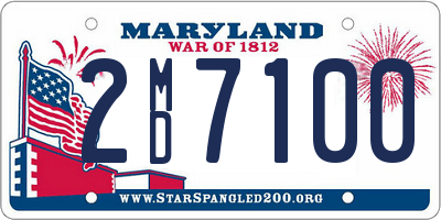 MD license plate 2MD7100