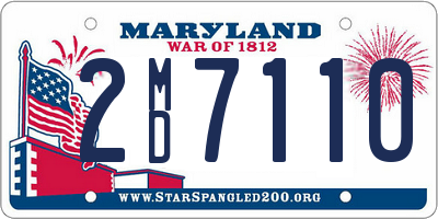 MD license plate 2MD7110