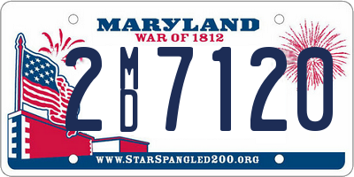 MD license plate 2MD7120