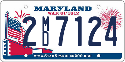 MD license plate 2MD7124