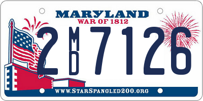 MD license plate 2MD7126