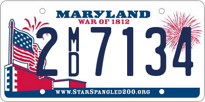 MD license plate 2MD7134