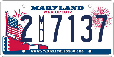 MD license plate 2MD7137