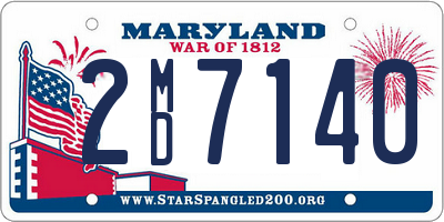 MD license plate 2MD7140