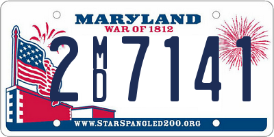 MD license plate 2MD7141