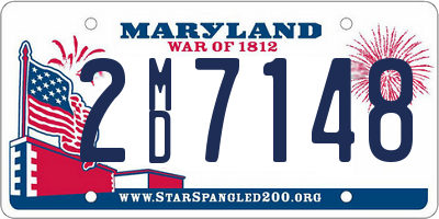 MD license plate 2MD7148