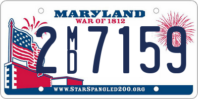 MD license plate 2MD7159