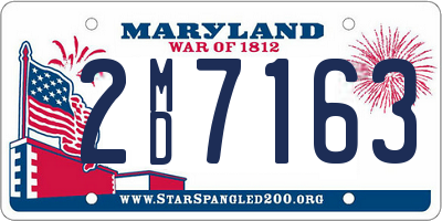 MD license plate 2MD7163