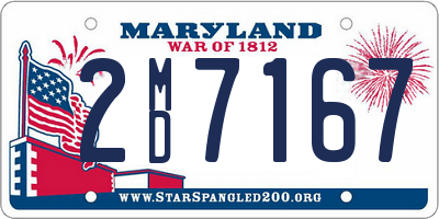MD license plate 2MD7167