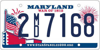 MD license plate 2MD7168