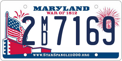MD license plate 2MD7169