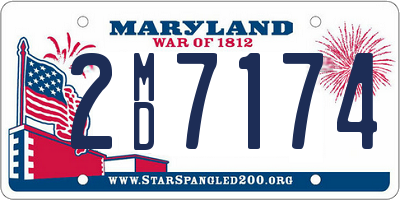 MD license plate 2MD7174