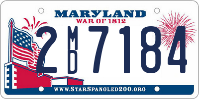 MD license plate 2MD7184