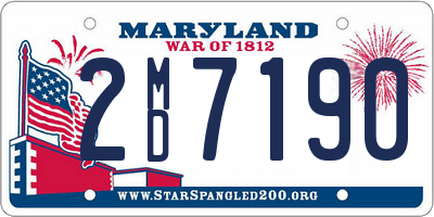 MD license plate 2MD7190