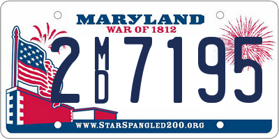 MD license plate 2MD7195