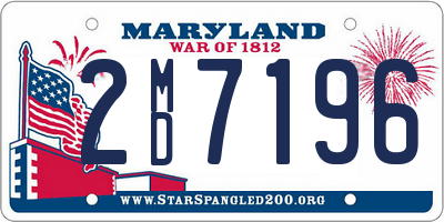 MD license plate 2MD7196