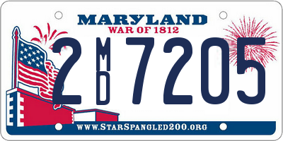 MD license plate 2MD7205