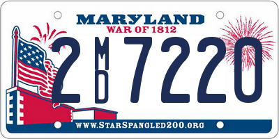 MD license plate 2MD7220