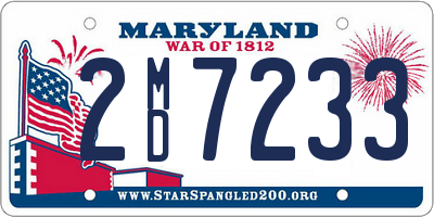 MD license plate 2MD7233