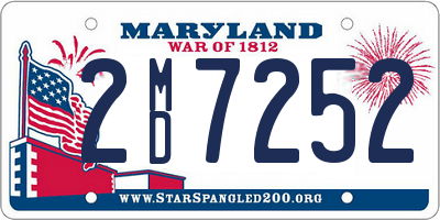 MD license plate 2MD7252