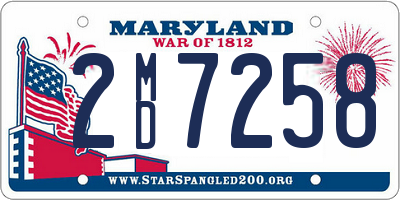 MD license plate 2MD7258