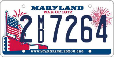 MD license plate 2MD7264