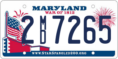 MD license plate 2MD7265