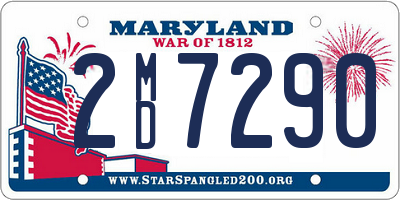 MD license plate 2MD7290