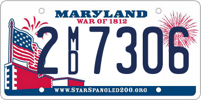 MD license plate 2MD7306