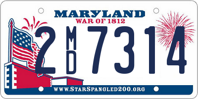 MD license plate 2MD7314