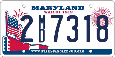 MD license plate 2MD7318