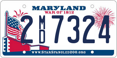 MD license plate 2MD7324