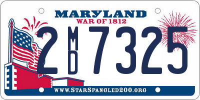 MD license plate 2MD7325
