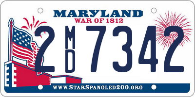 MD license plate 2MD7342